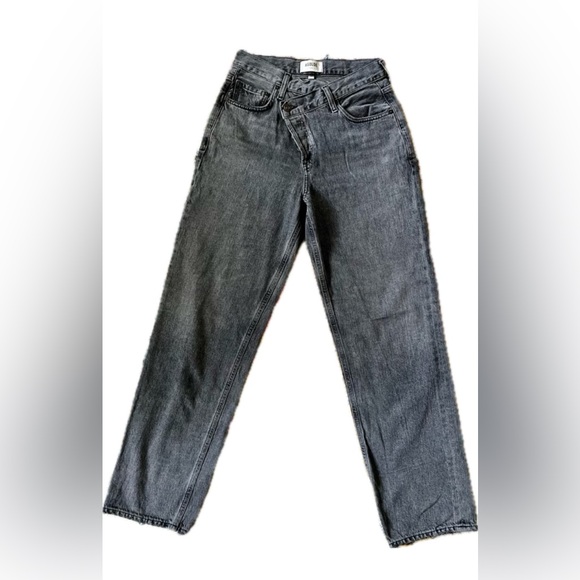 AGOLDE criss cross dark gray wash jeans - Picture 4 of 5